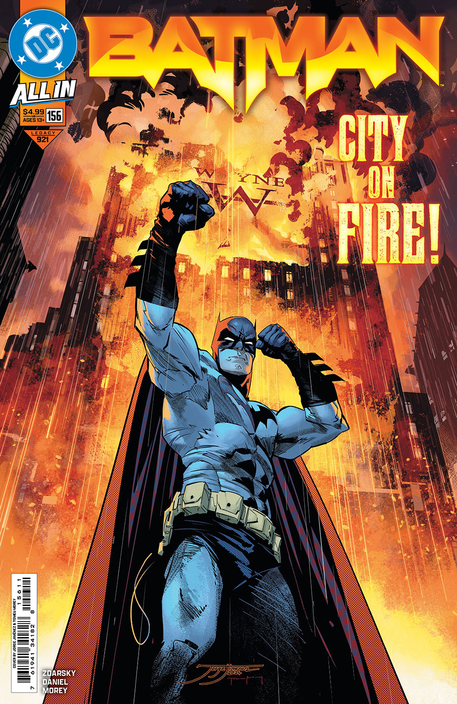 Batman Vol 3 #156 Cover A Regular Jorge Jimenez Cover (DC All In)