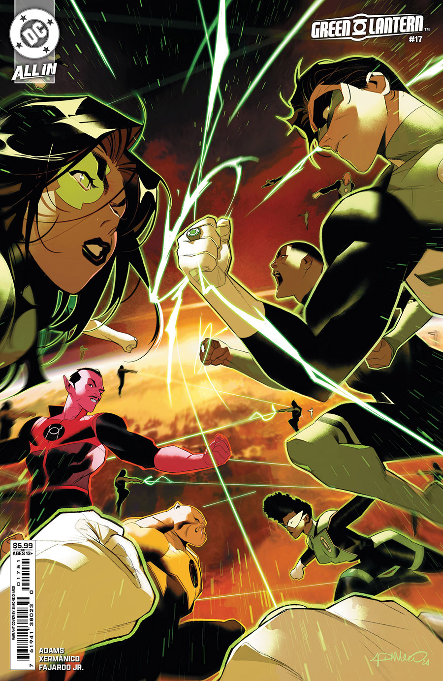 Green Lantern Vol 8 #17 Cover C Variant Simone Di Meo Card Stock Cover (DC All In)