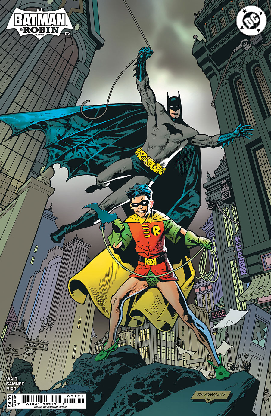Batman And Robin Year One #2 Cover B Variant Kevin Nowlan Card Stock Cover