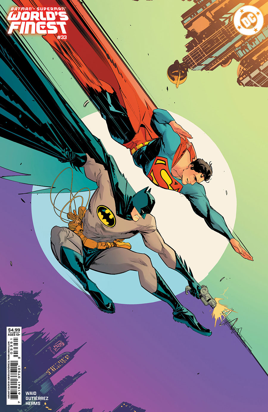 Batman Superman Worlds Finest #33 Cover C Variant Adrian Gutierrez Card Stock Cover
