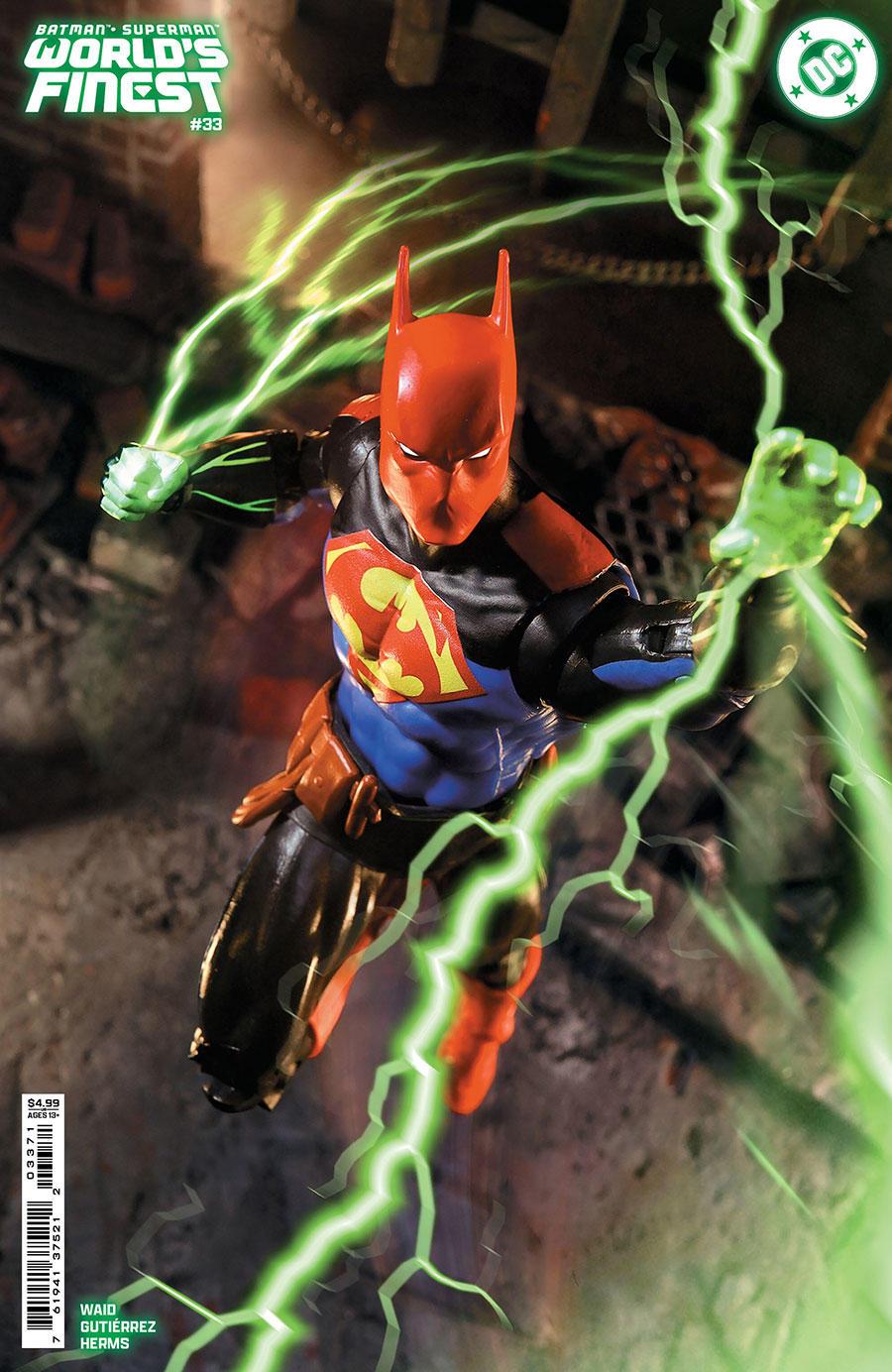 Batman Superman Worlds Finest #33 Cover E Variant McFarlane Toys Card Stock Cover