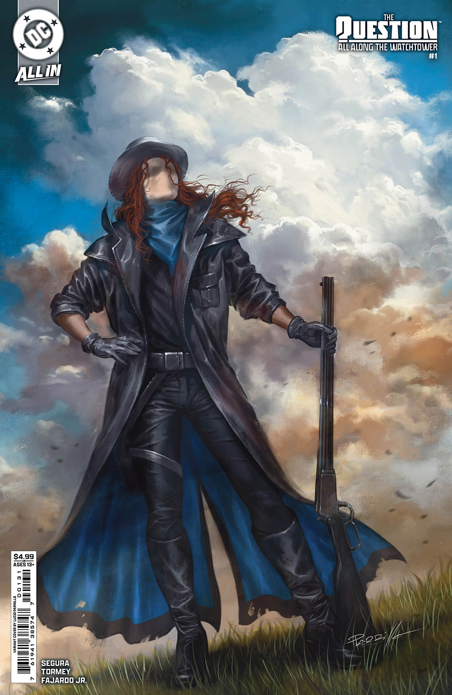 Question All Along The Watchtower #1 Cover C Variant Lucio Parrillo Card Stock Cover (DC All In)