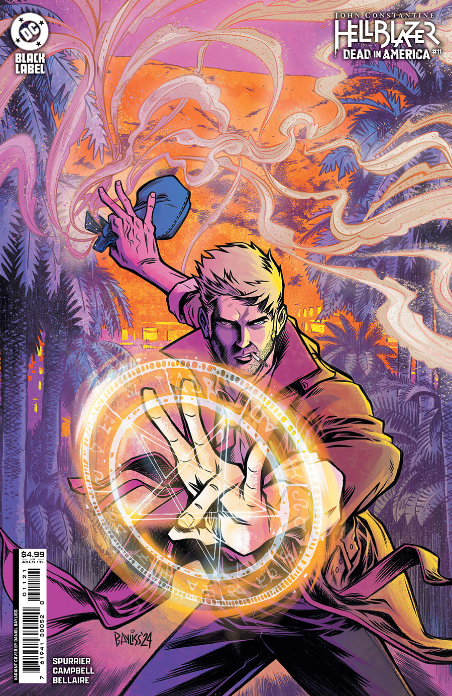 John Constantine Hellblazer Dead In America #11 Cover B Variant Daniel Bayliss Cover
