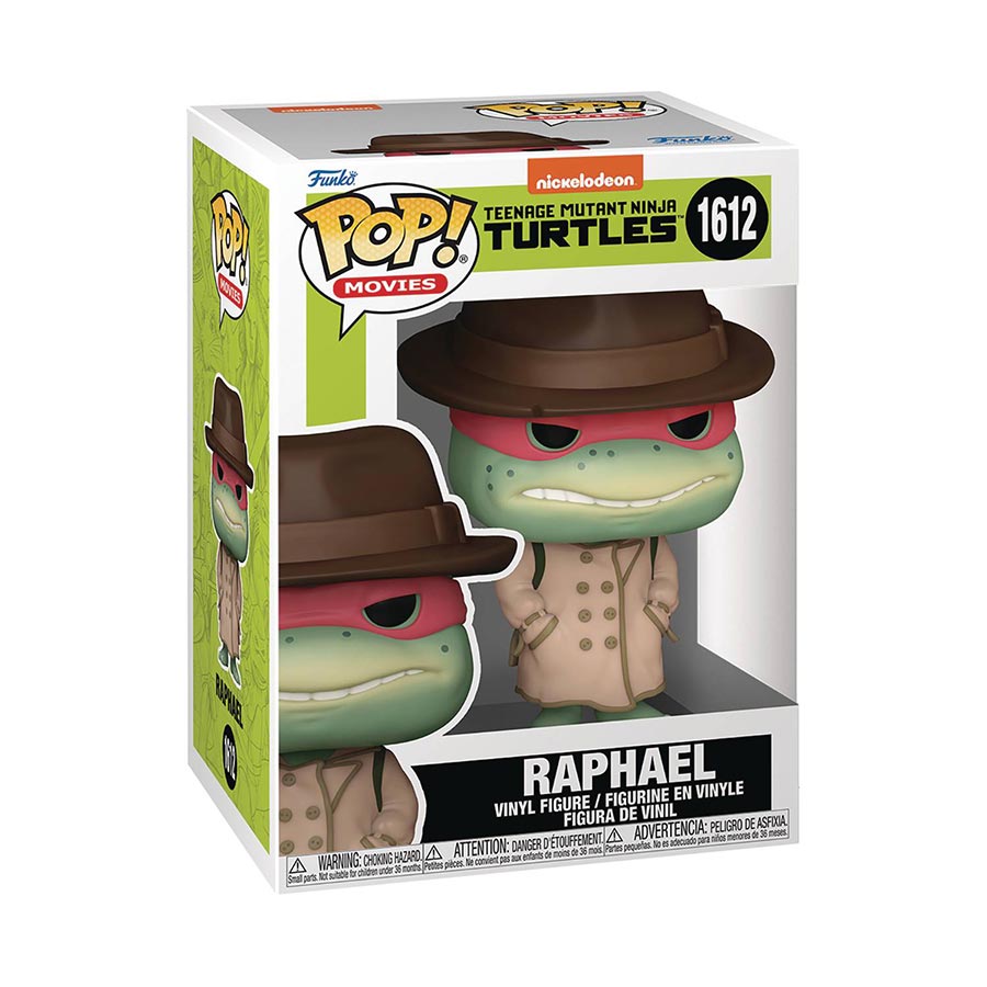 POP Movies Teenage Mutant Ninja Turtles Raphael In Trench Coat Vinyl Figure