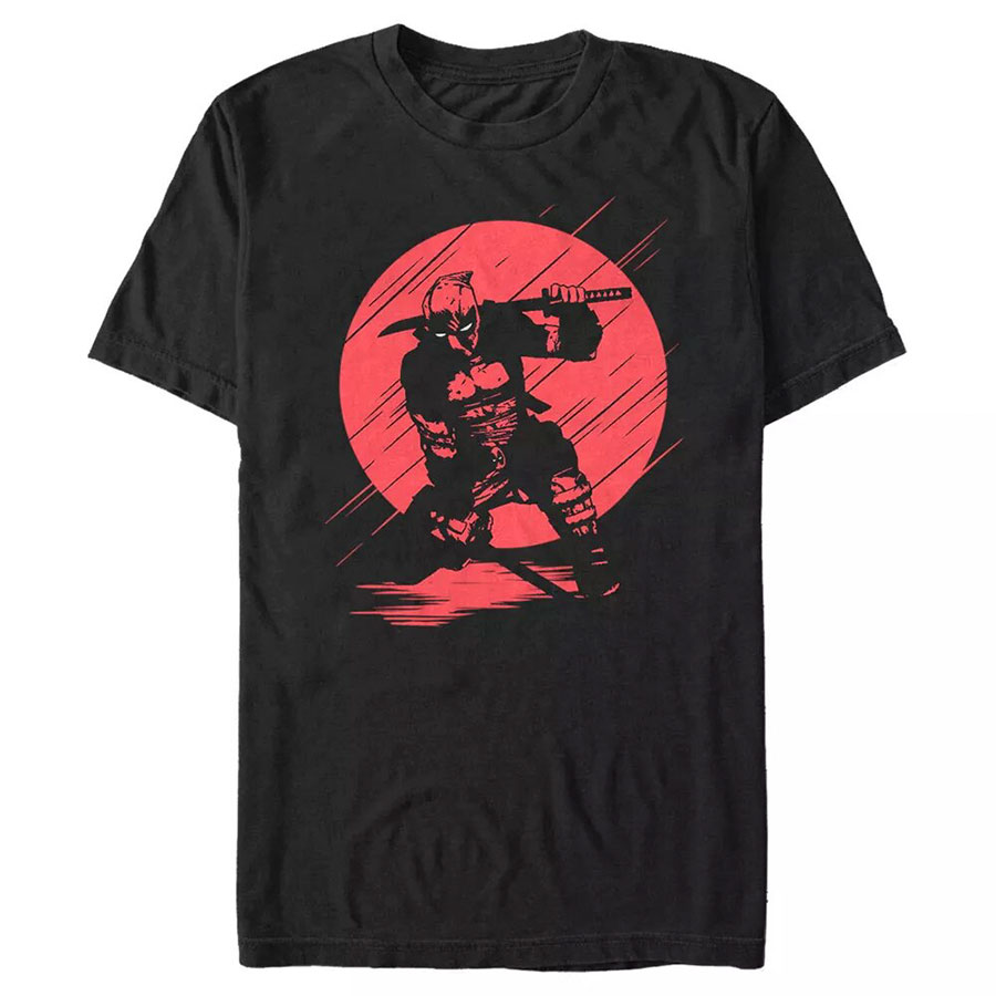 Marvel Deadpool Silhouette Black Mens T-Shirt XXX-Large