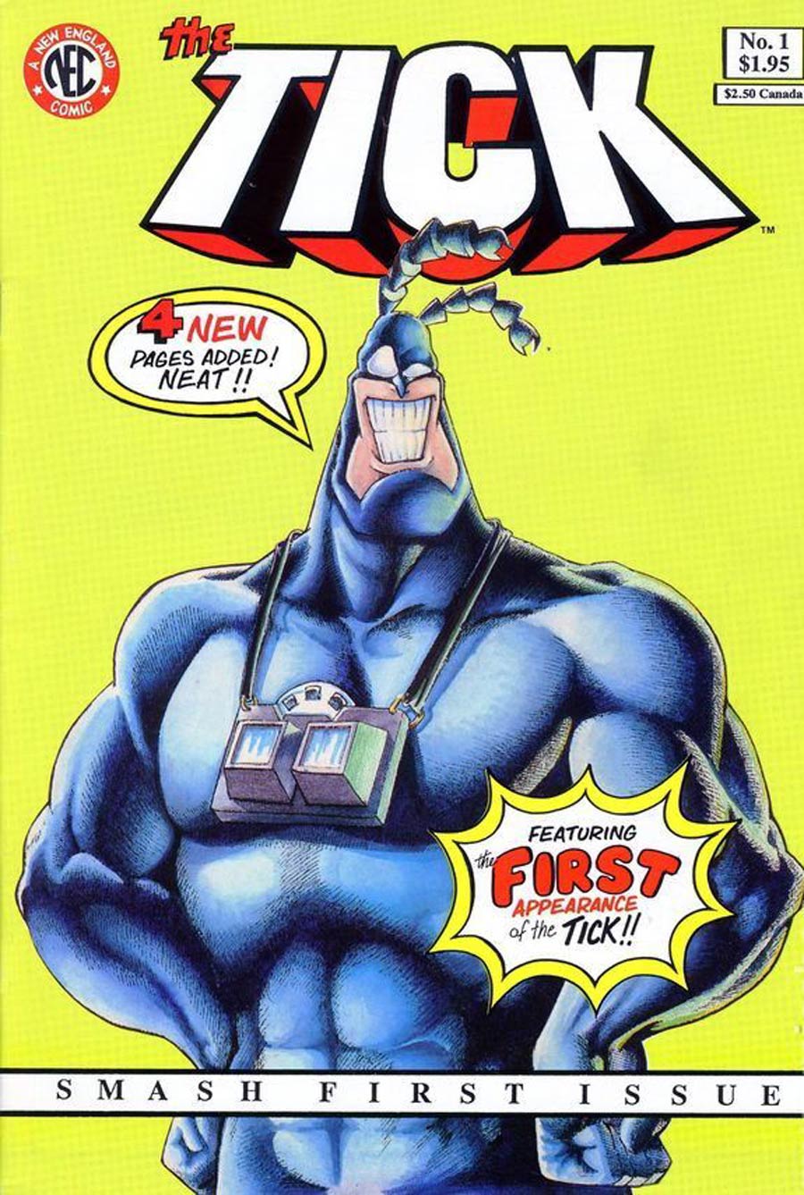 Tick #1 Cover G 3rd Ptg Signed by Ben Edlund COA Included