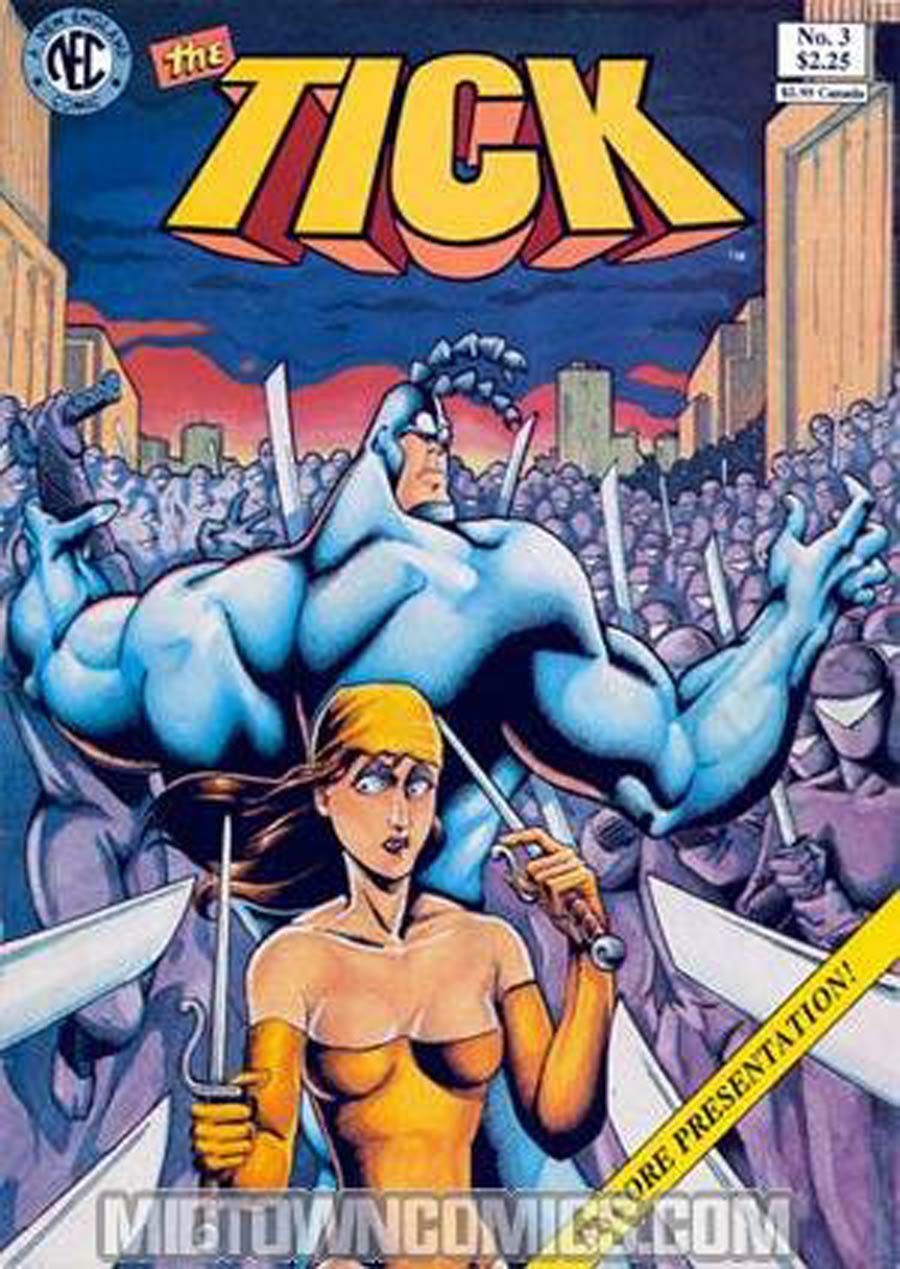 Tick #3 Cover H 2nd Ptg Signed by Ben Edlund No COA