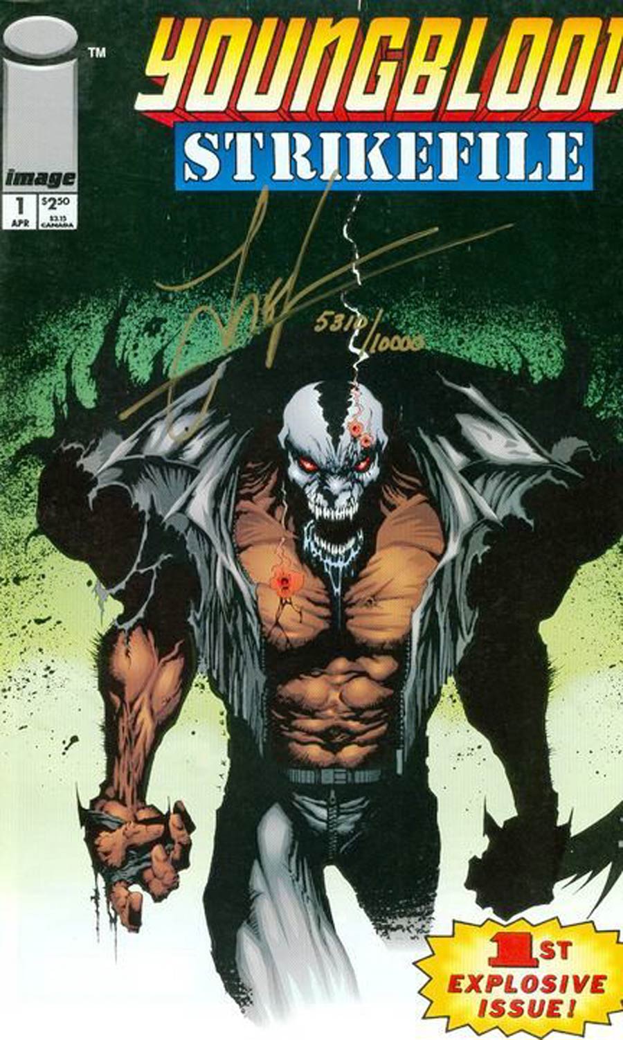 Youngblood Strikefile #1 Cover C DF Exclusive Signed by Jae Lee No COA