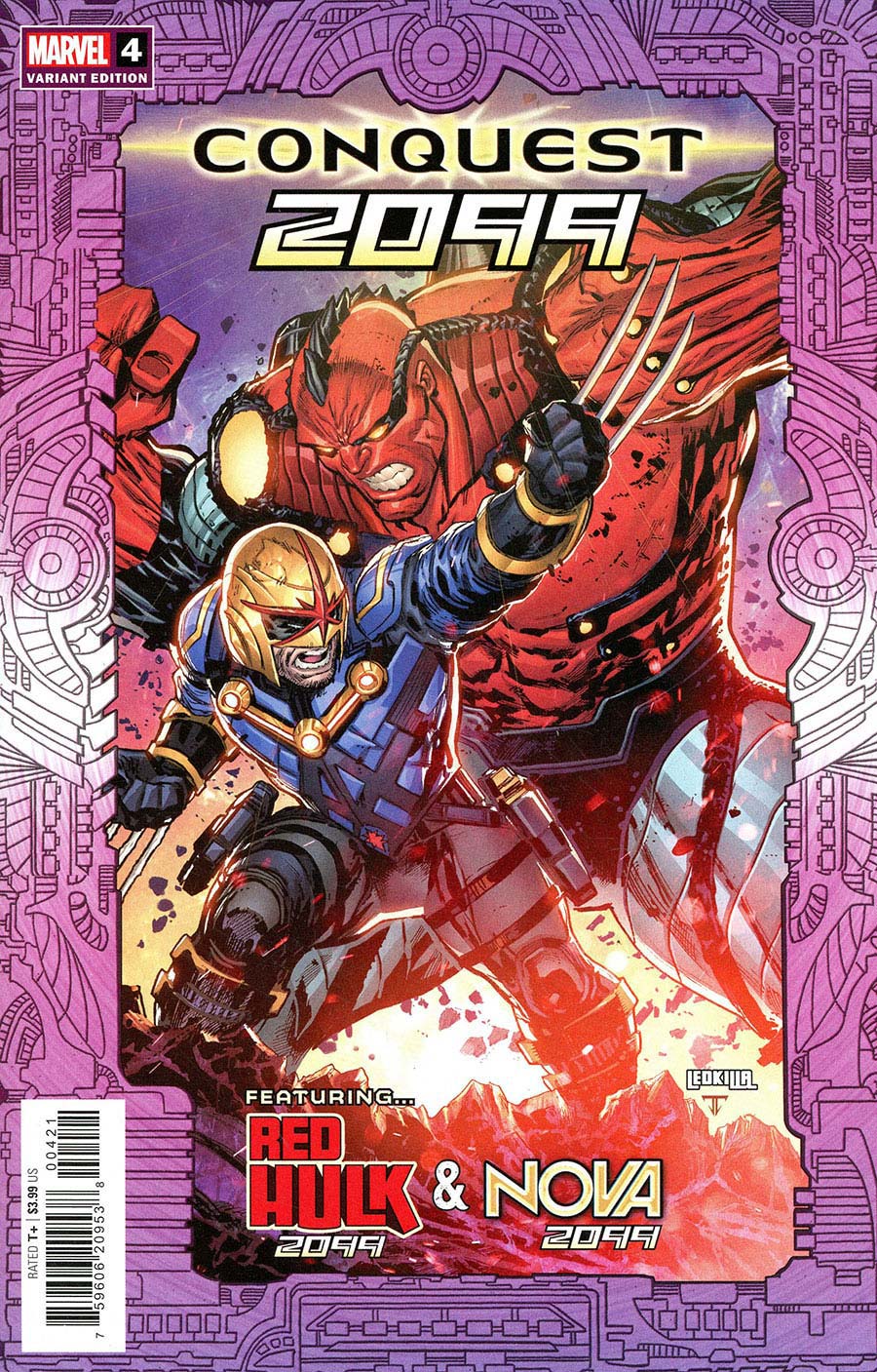 Conquest 2099 #4 Cover B Variant Ken Lashley Frame Cover