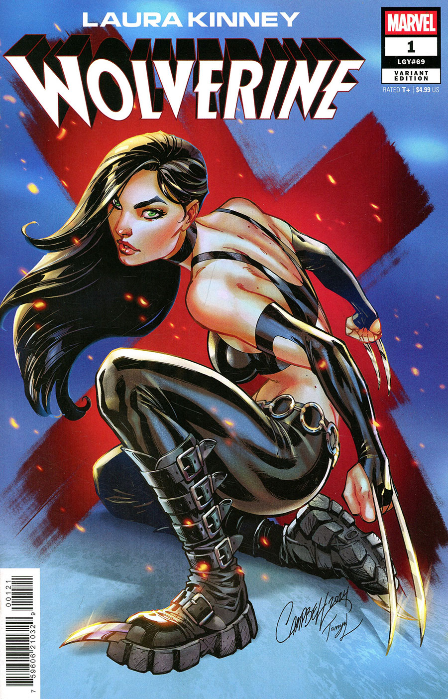 Laura Kinney Wolverine #1 Cover B Variant J Scott Campbell Cover