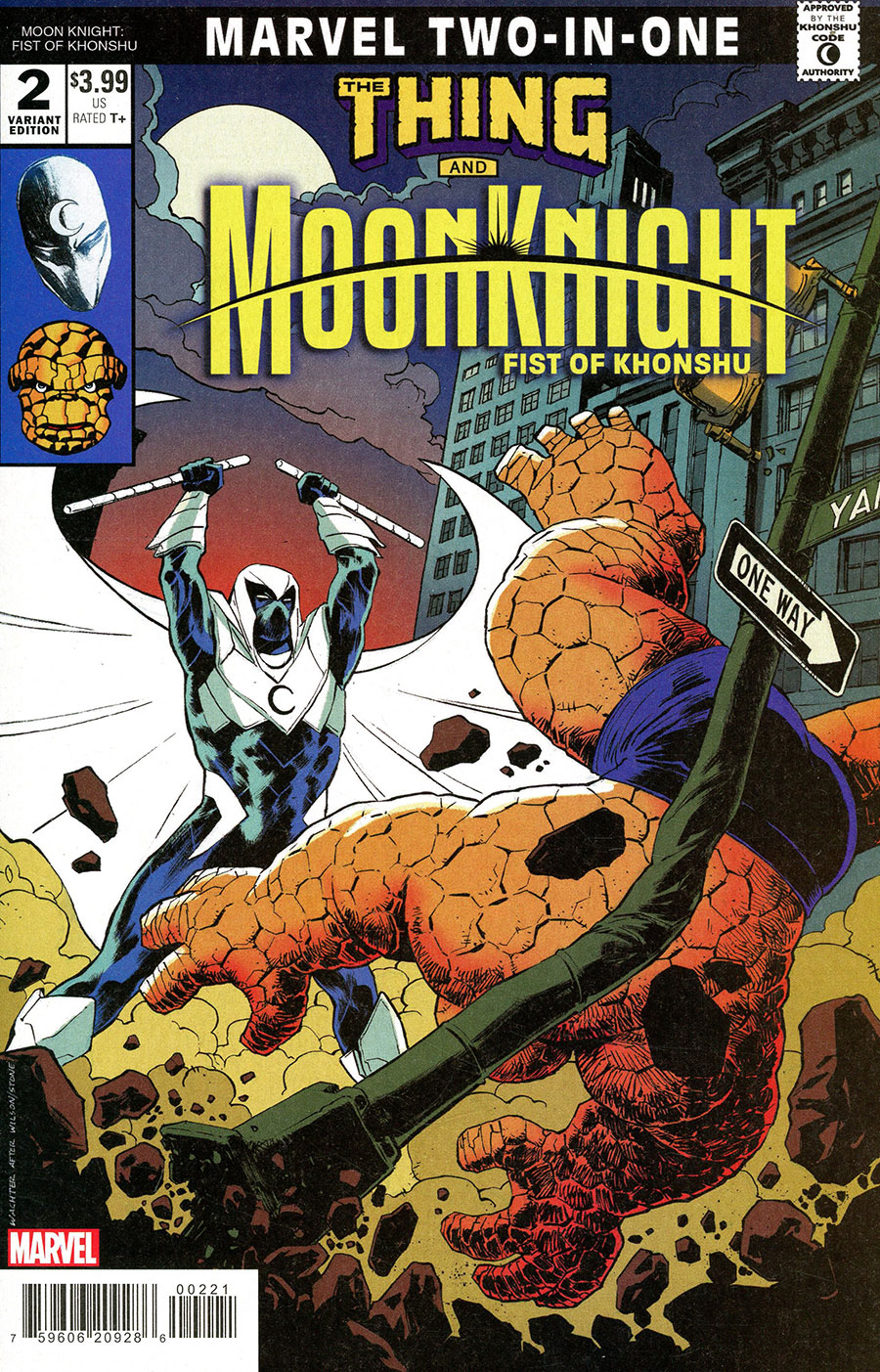 Moon Knight Fist Of Khonshu #2 Cover B Variant Dave Wachter Marvel Two-In-One Cover