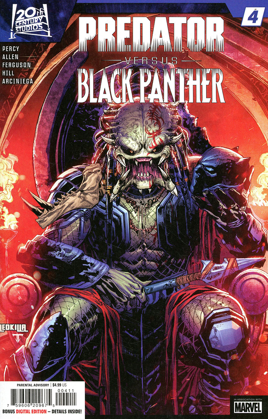 Predator vs Black Panther #4 Cover A Regular Ken Lashley Cover