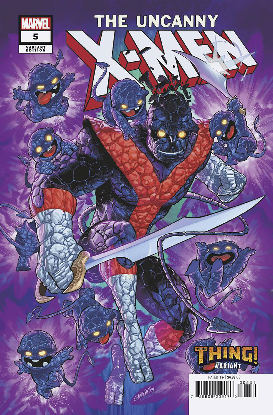 Uncanny X-Men Vol 6 #5 Cover B Variant Javier Garron The Thing Cover