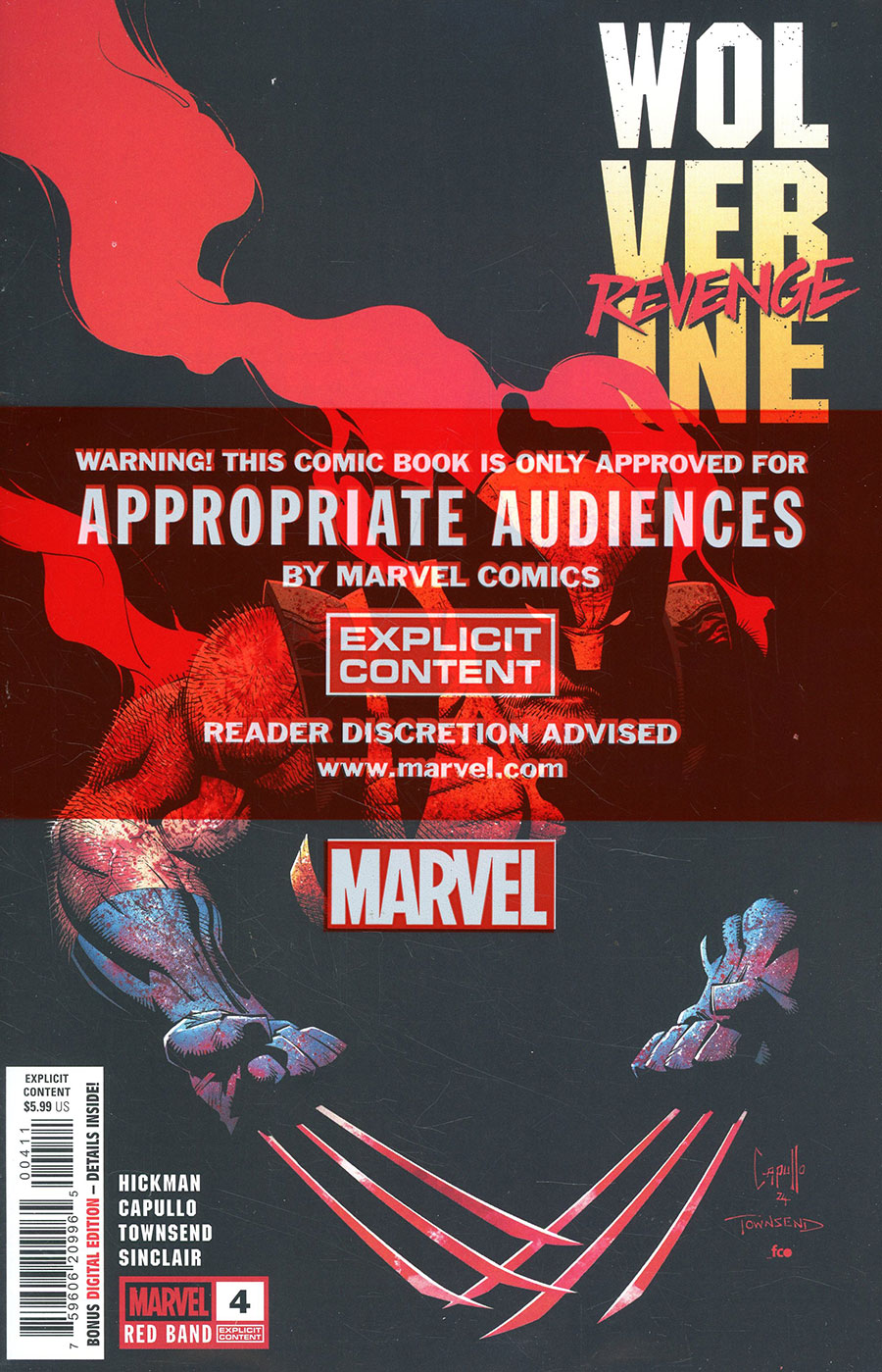 Wolverine Revenge Red Band Edition #4 Cover A Regular Greg Capullo Cover With Polybag