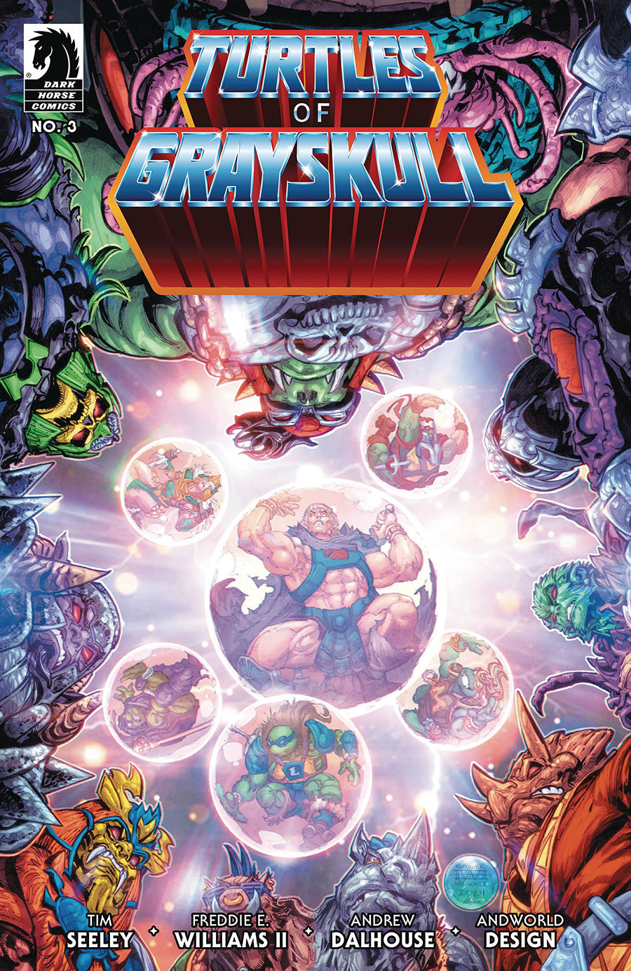 Masters Of The Universe Teenage Mutant Ninja Turtles Turtles Of Grayskull #3 Cover A Regular Freddie E Williams II Cover