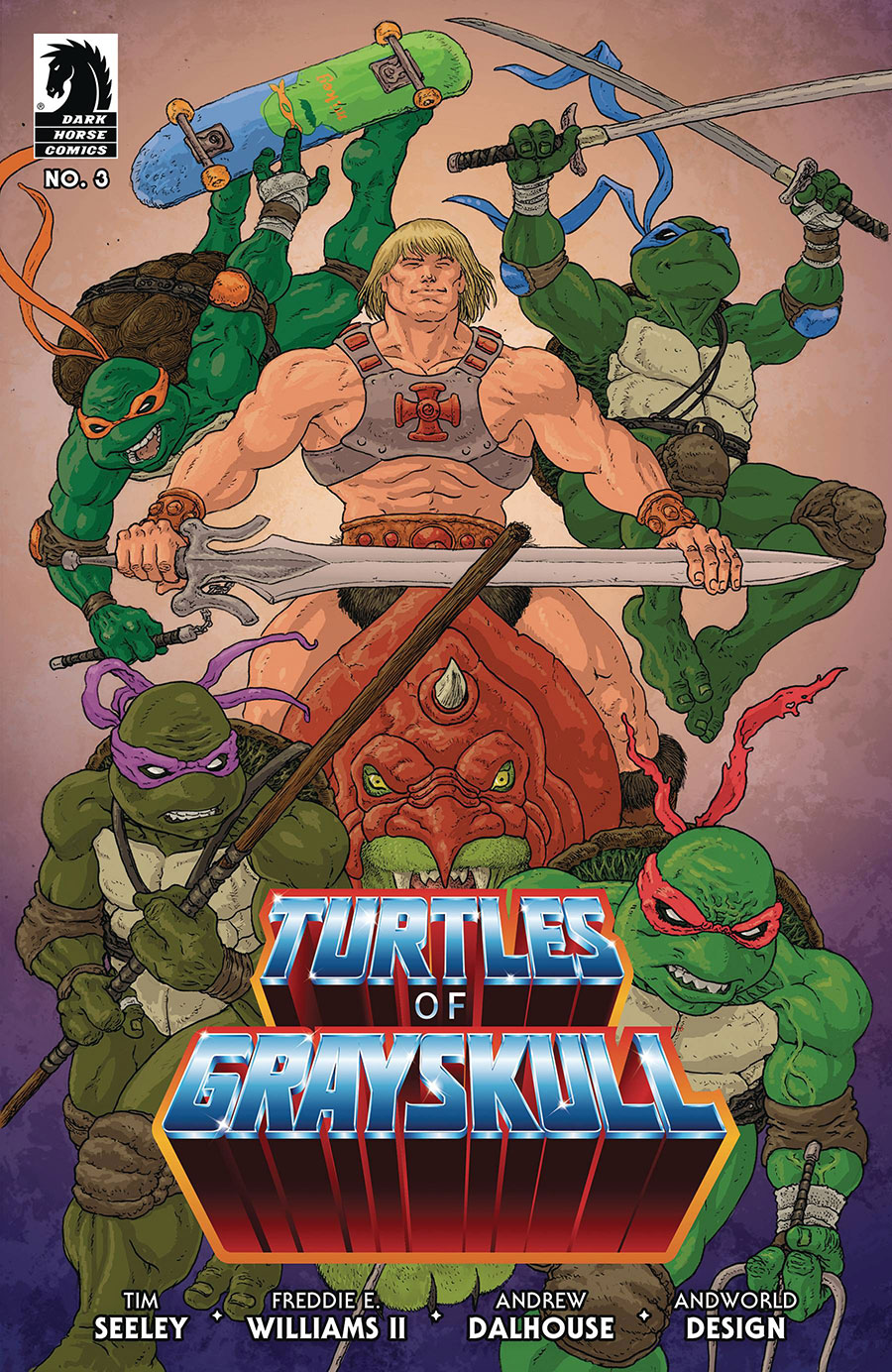 Masters Of The Universe Teenage Mutant Ninja Turtles Turtles Of Grayskull #3 Cover C Variant Ramon Villalobos Cover