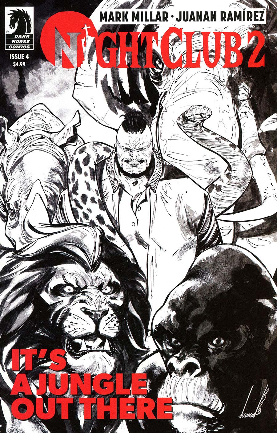 Night Club 2 #4 Cover B Variant Juanan Ramirez Black & White Cover