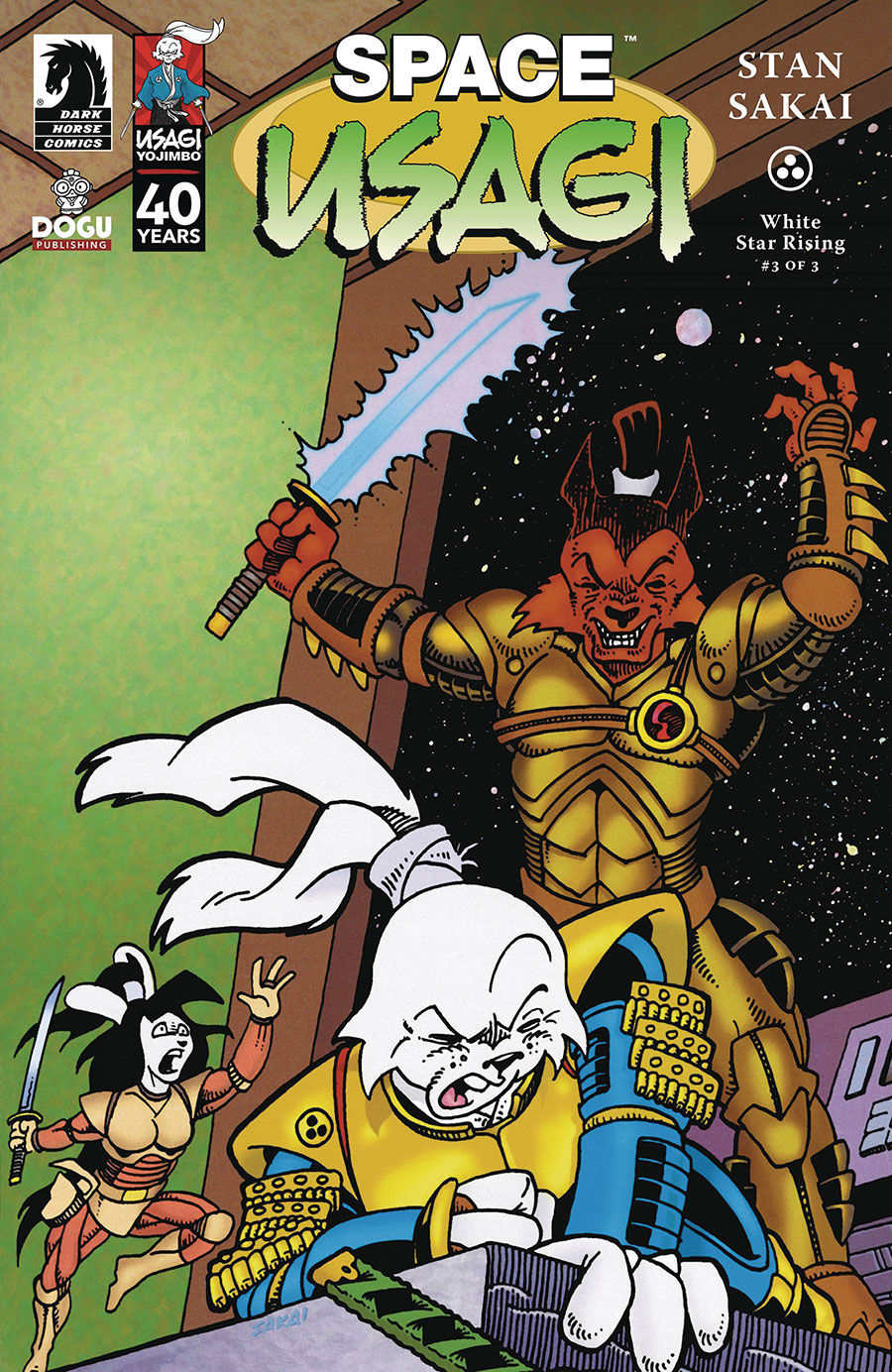 Space Usagi White Star Rising #3 Cover A Regular Stan Sakai Cover