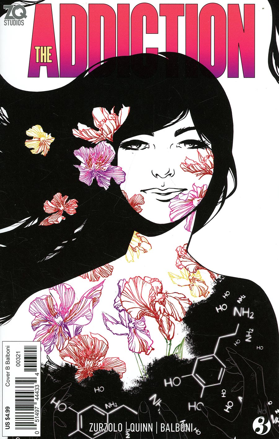 Addiction Death Of Your Life #3 Cover B Variant Claudia Balboni Cover