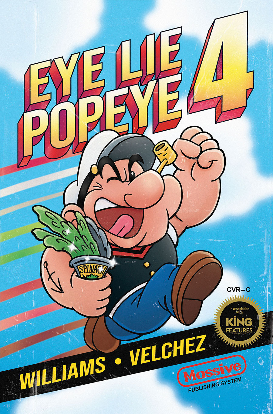 Eye Lie Popeye #4 Cover C Variant Trevor Richardson Video Game Homage Cover
