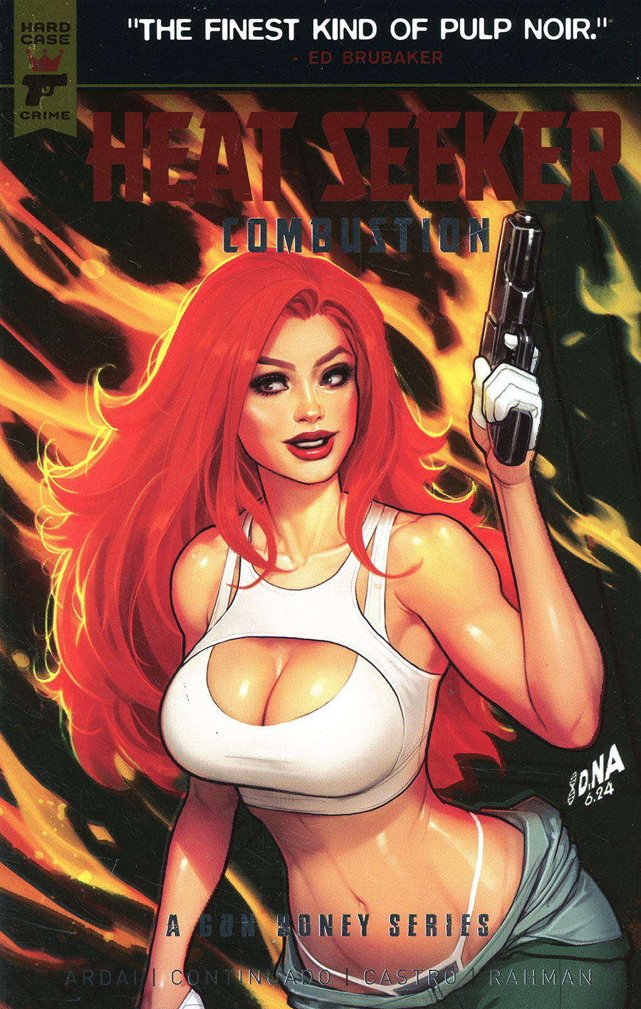 Hard Case Crime Heat Seeker Combustion A Gun Honey Series #1 Cover G Variant David Nakayama Foil Cover