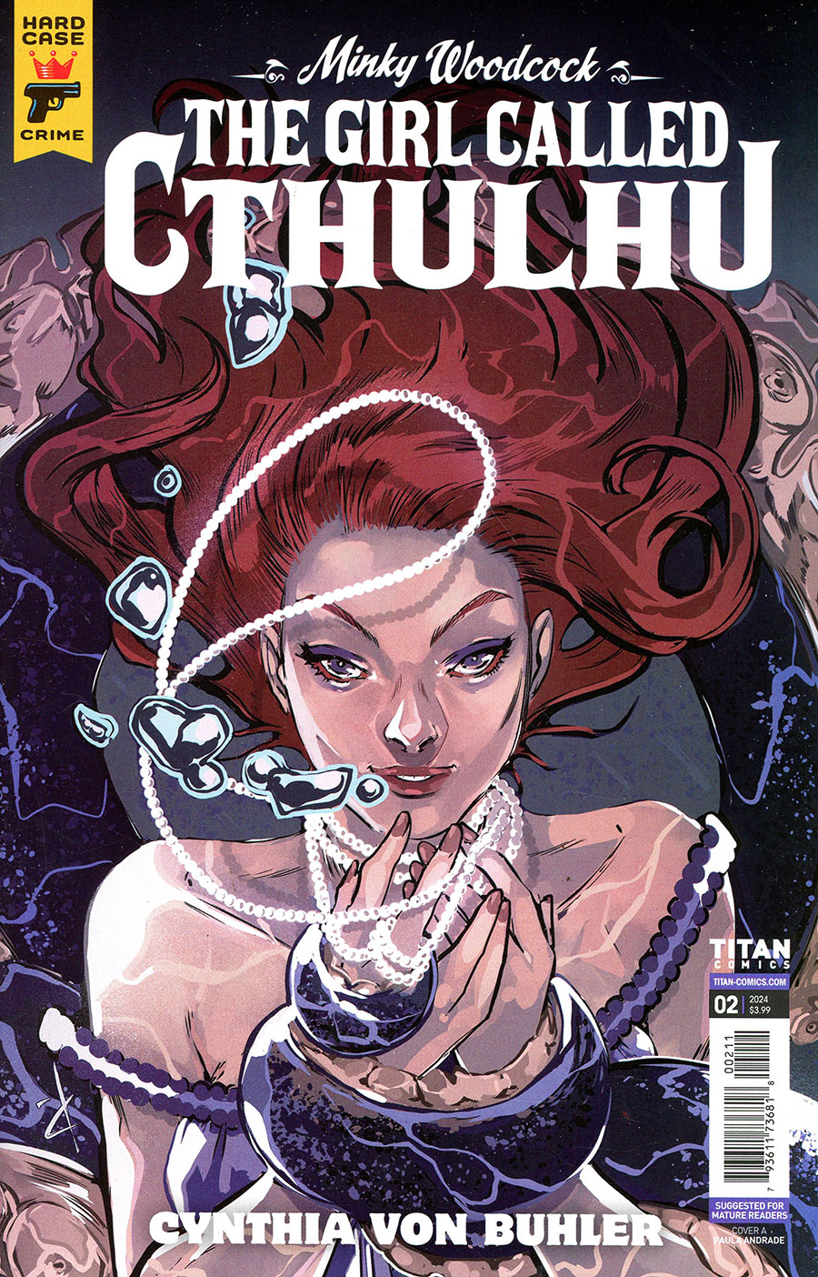 Hard Case Crime Minky Woodcock The Girl Called Cthulhu #2 Cover A Regular Paula Andrade Cover