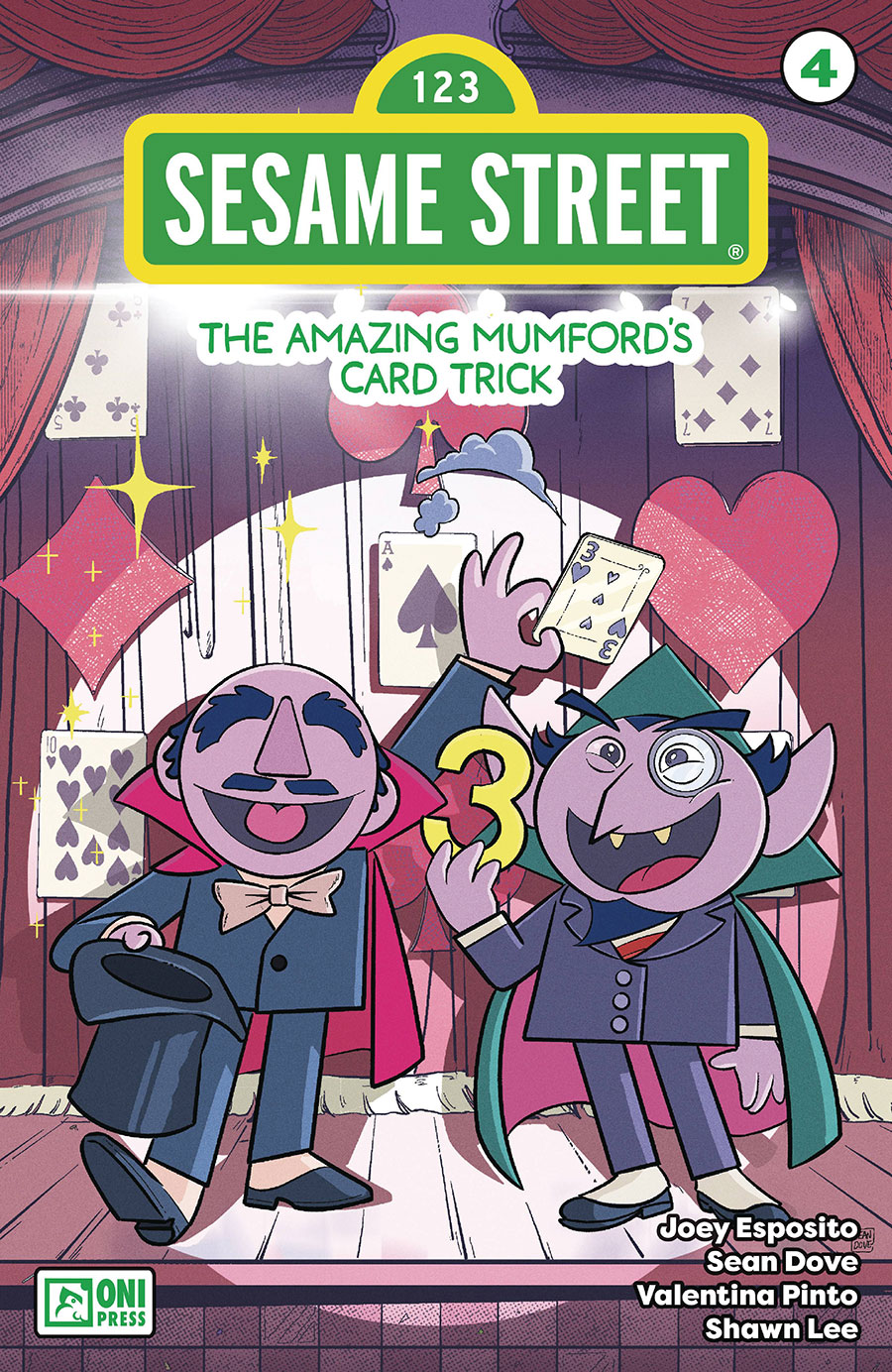 Sesame Street #4 The Amazing Mumfords Card Trick Cover A Regular Sean Dove Cover