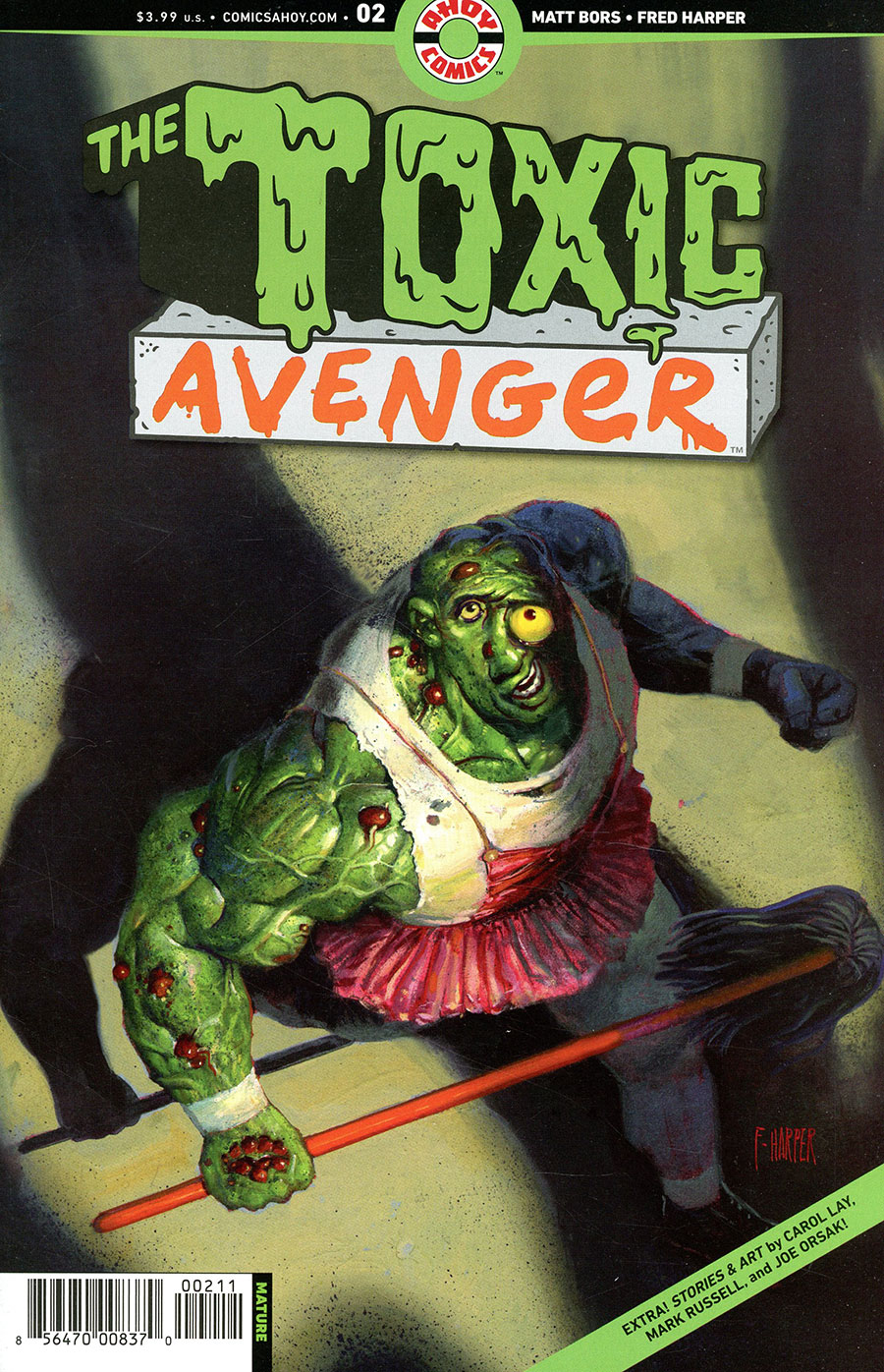 Toxic Avenger Vol 2 #2 Cover A Regular Fred Harper Cover