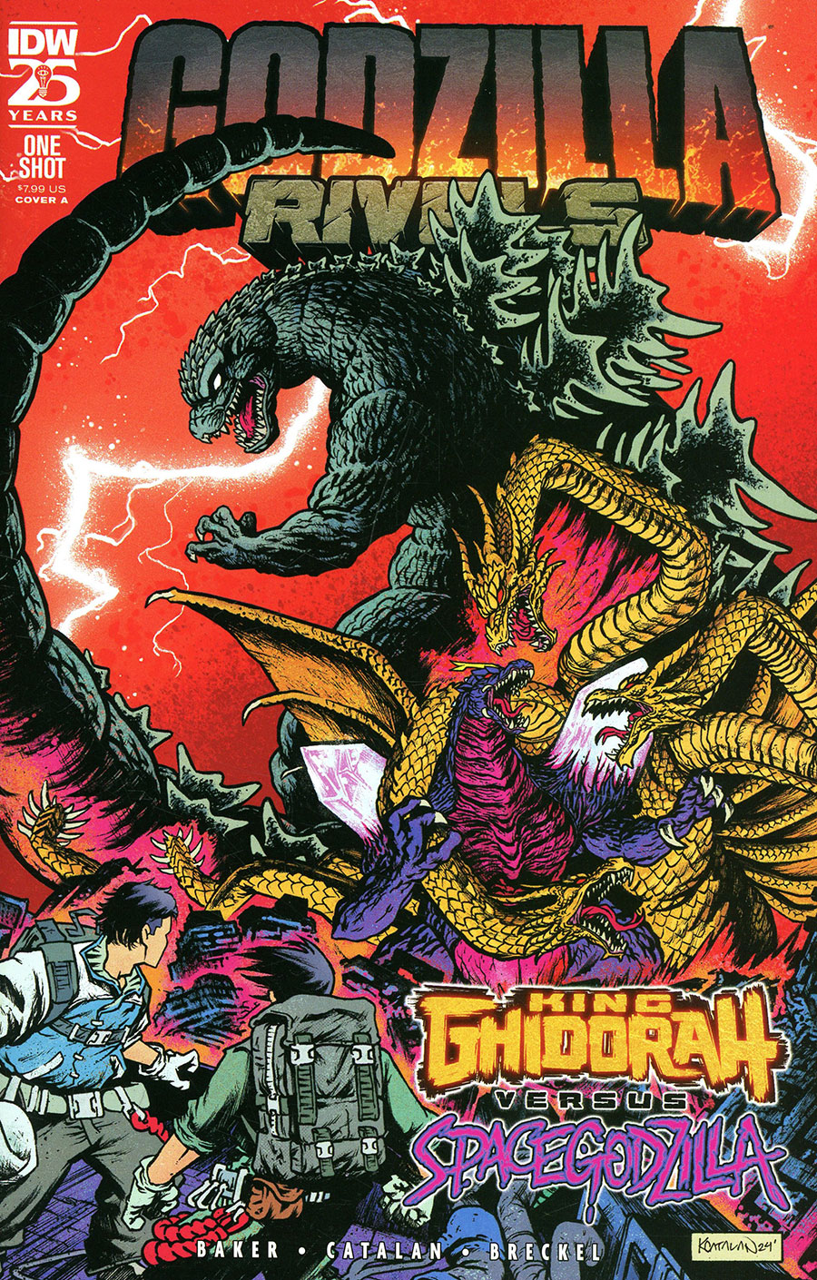 Godzilla Rivals King Ghidorah vs Spacegodzilla #1 (One Shot) Cover A Regular Kevin Anthony Catalan Cover