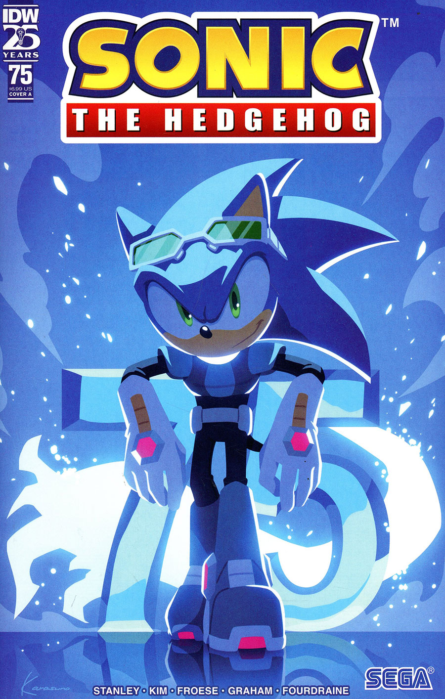 Sonic The Hedgehog Vol 3 #75 Cover A Regular Sonic Team Cover