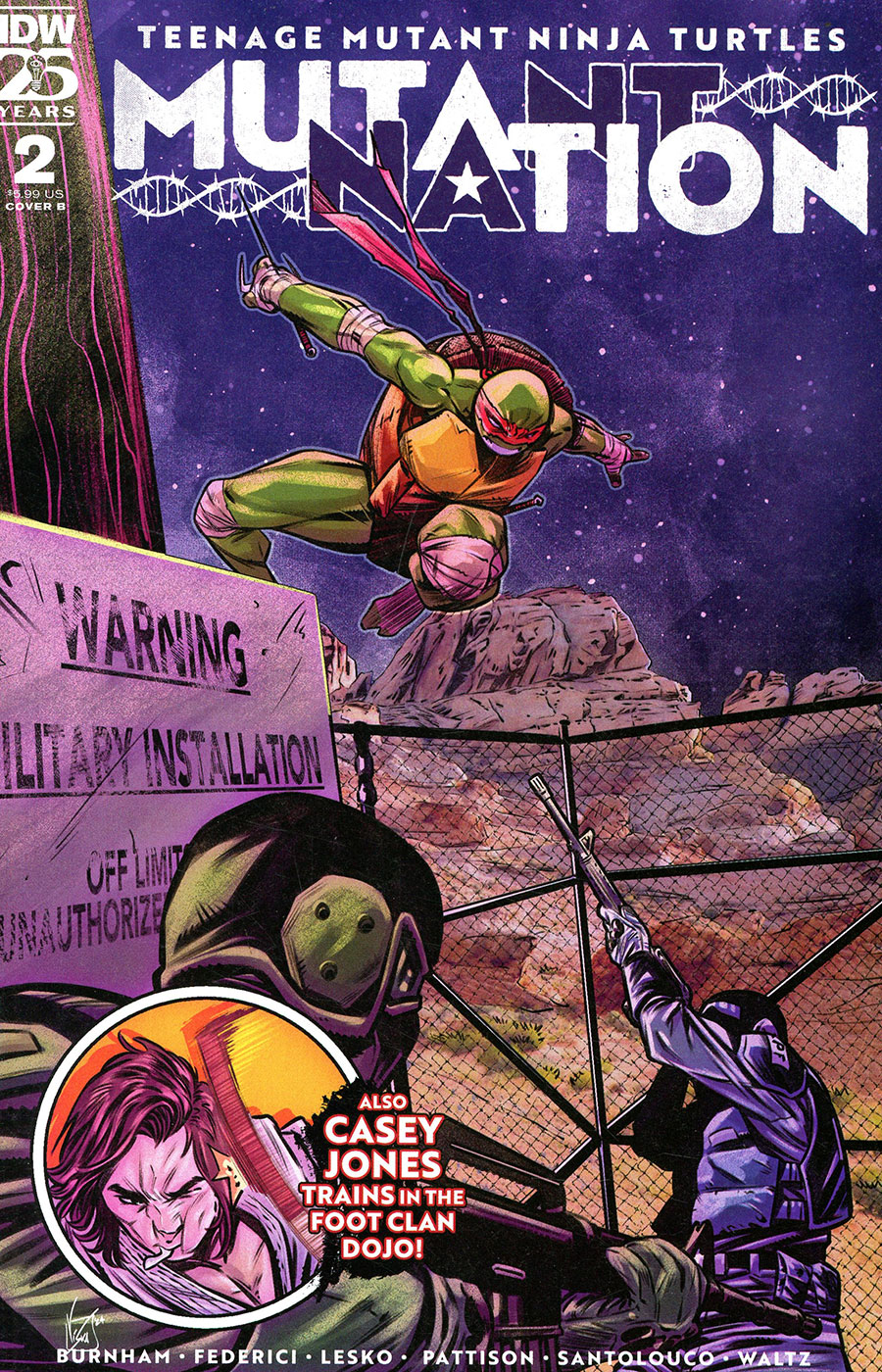 Teenage Mutant Ninja Turtles Mutant Nation #2 Cover B Variant Vincenzo Federici Cover