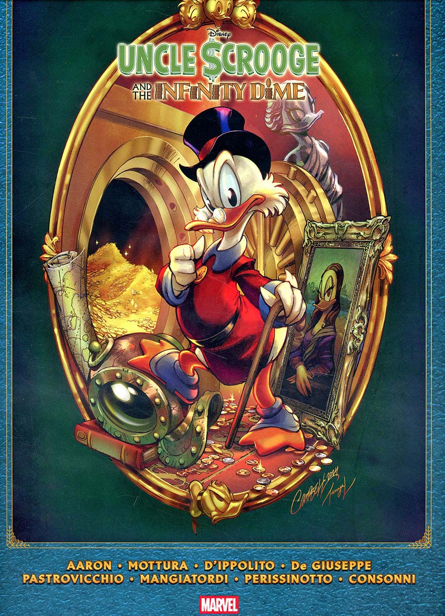 Uncle Scrooge And The Infinity Dime Gallery Edition HC Direct Market J Scott Campbell Variant Cover