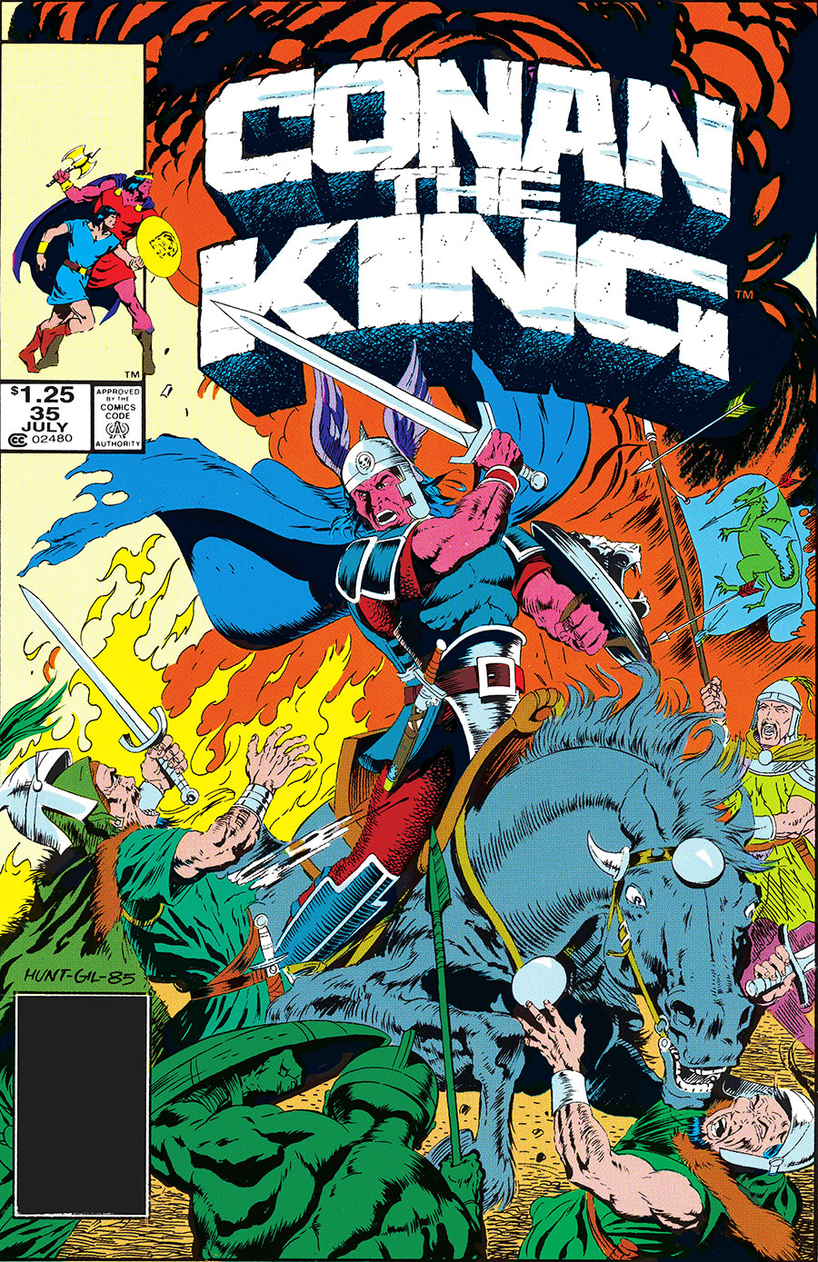 King Conan The Original Comics Omnibus Vol 2 HC Direct Market Exclusive Judith Hunt Variant Cover - RESOLICITED