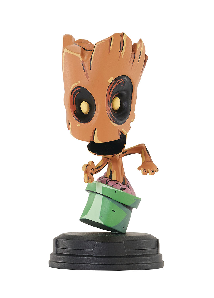Marvel Animated-Style Groot In Pot Resin Statue