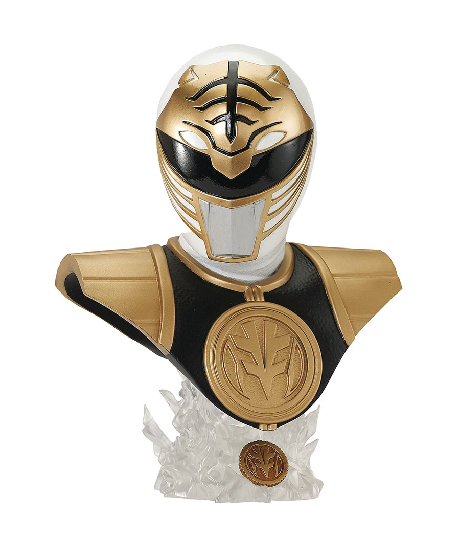 Mighty Morphin Power Rangers Legends In 3D White Ranger 1/2 Scale Bust