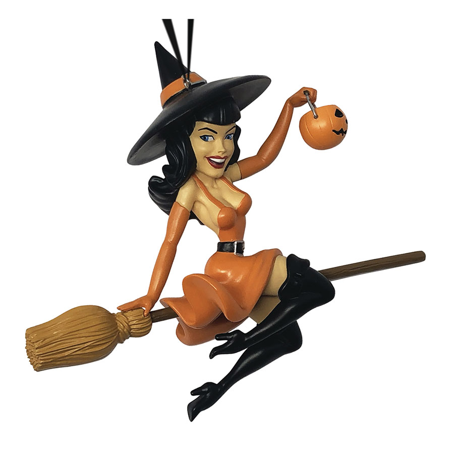 Bettie Page Ornament - Tricks & Treats Witch