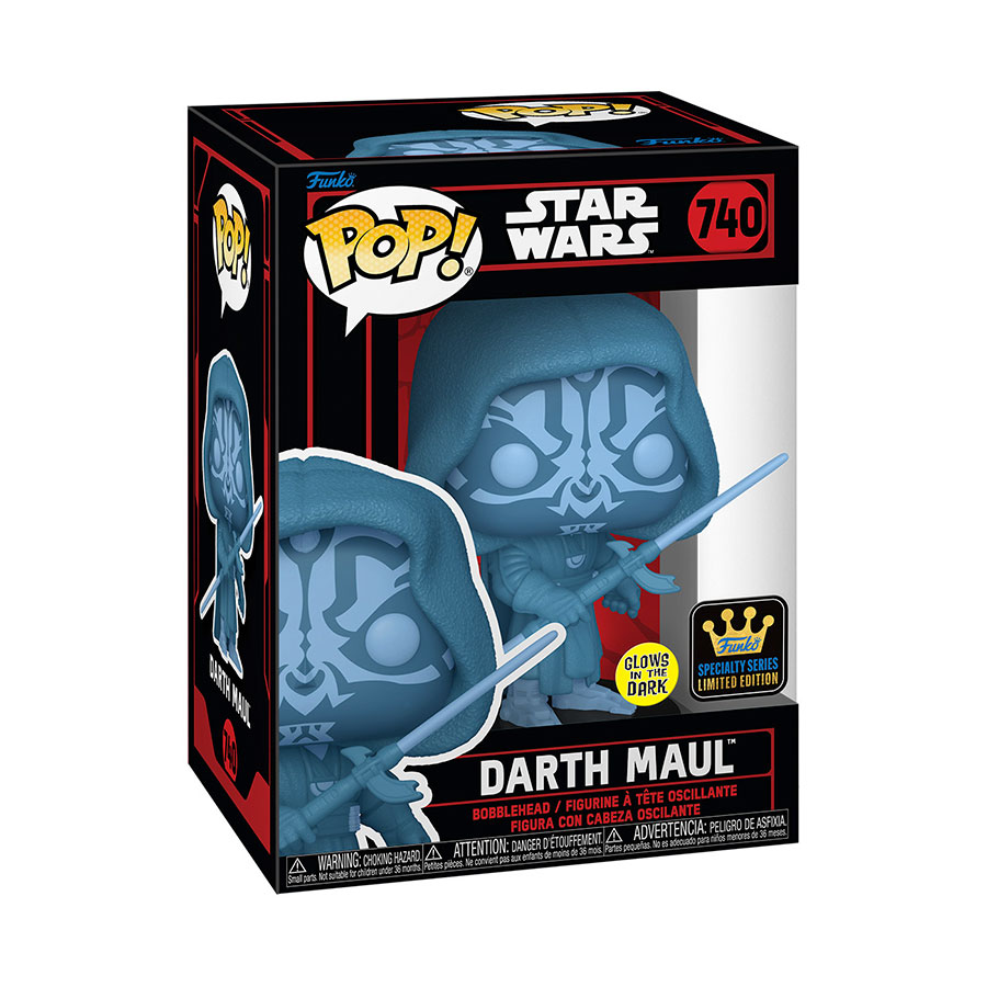 POP Specialty Series Star Wars Dark Side Darth Maul Hologram Glow-In-The-Dark Vinyl Figure
