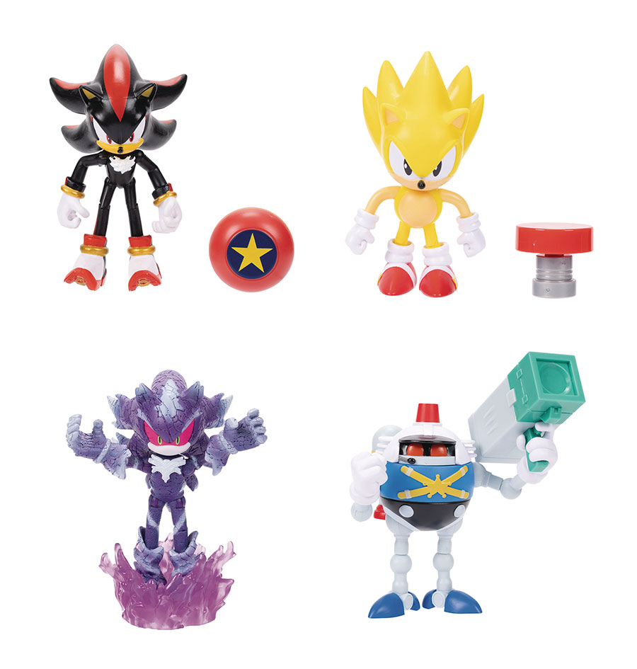 Sonic The Hedgehog Articulated 4-Inch Action Figure Wave 15 Assortment Case