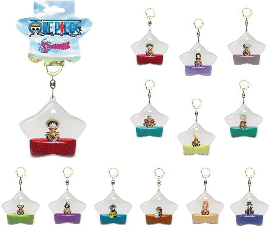 One Piece Tsunameez Keychain Blind Mystery Box 24-Piece Display