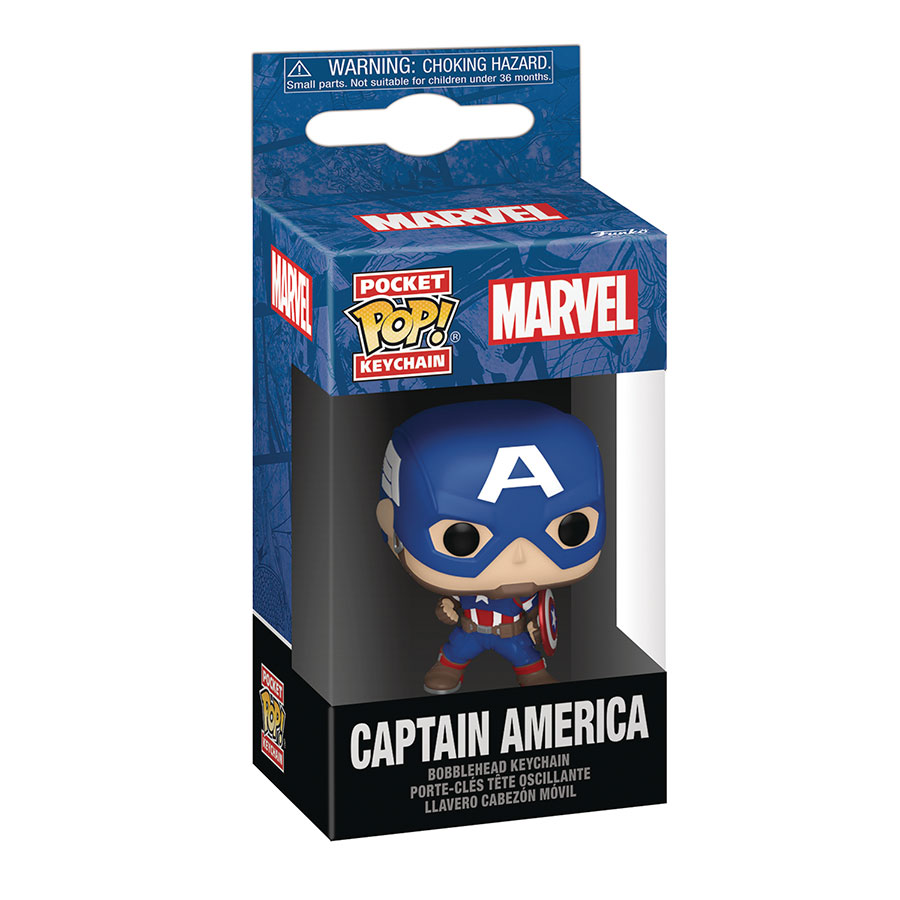 POP Keychain Marvel New Classics Vinyl Figural Keychain - Captain America