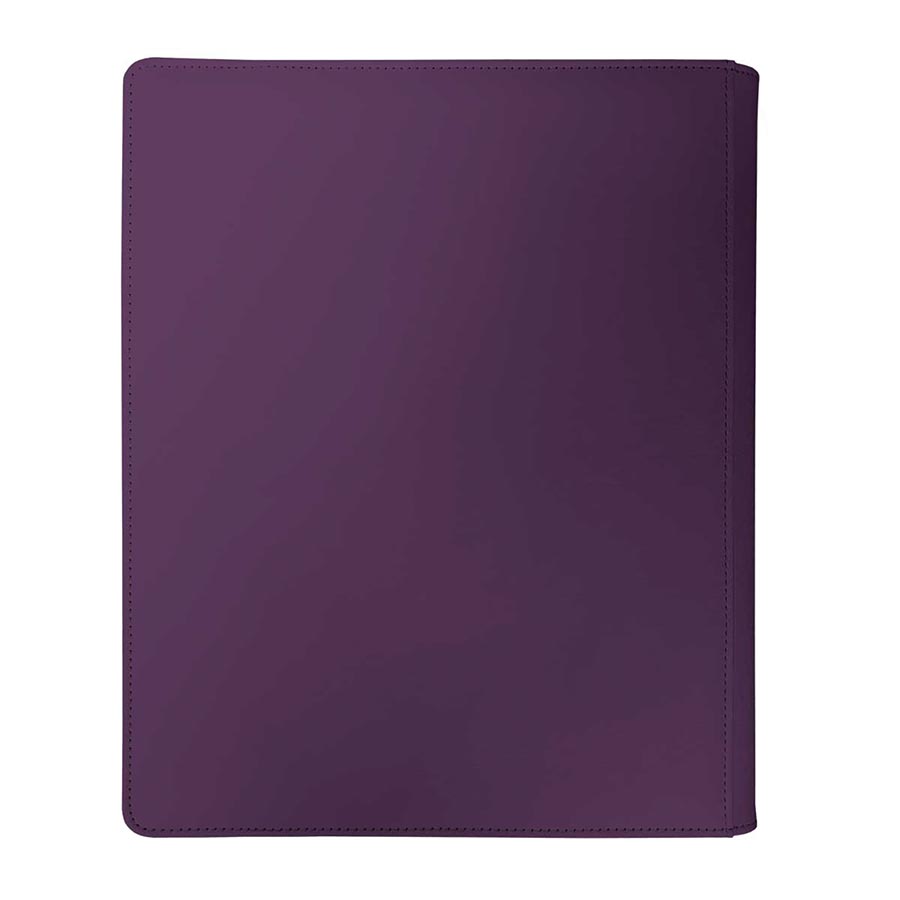 Vivid 9-Pocket Zippered Pro-Binder - Midnight Plum