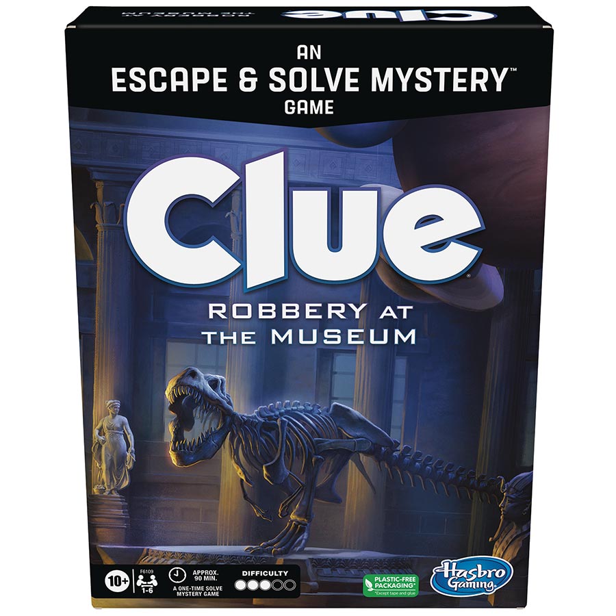 Clue Escape & Solve Mystery Board Game - Robbery At The Museum