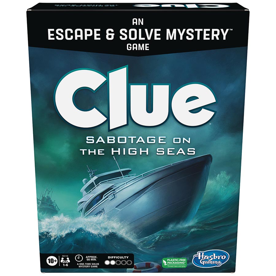 Clue Escape & Solve Mystery Board Game - Sabotage On The High Seas