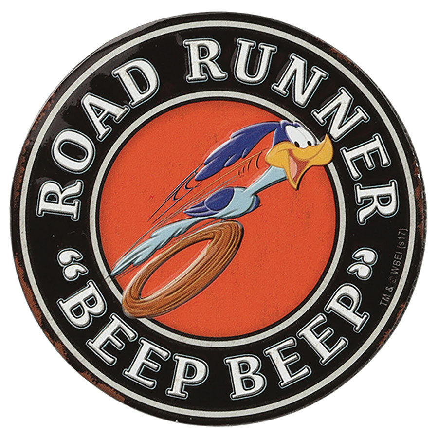 Road Runner BEEP BEEP 2-Inch Embossed Metal Magnet