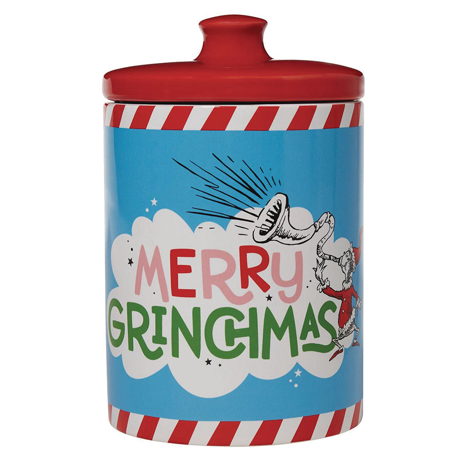 Grinch Who Stole Christmas Merry Grinchmas Cookie Canister