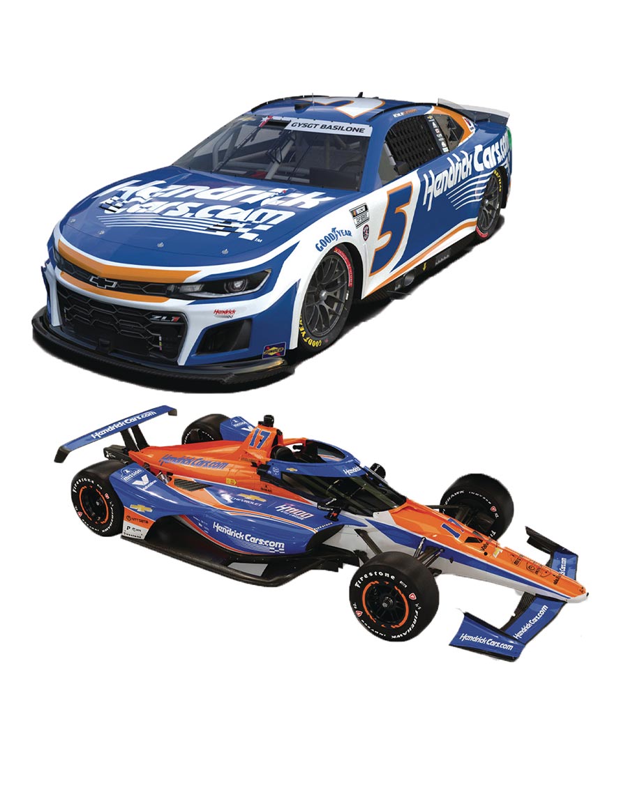 Lionel Kyle Larson 1100 Qualifying Set 1/64 Scale 2-Pack Die-Cast Vehicle
