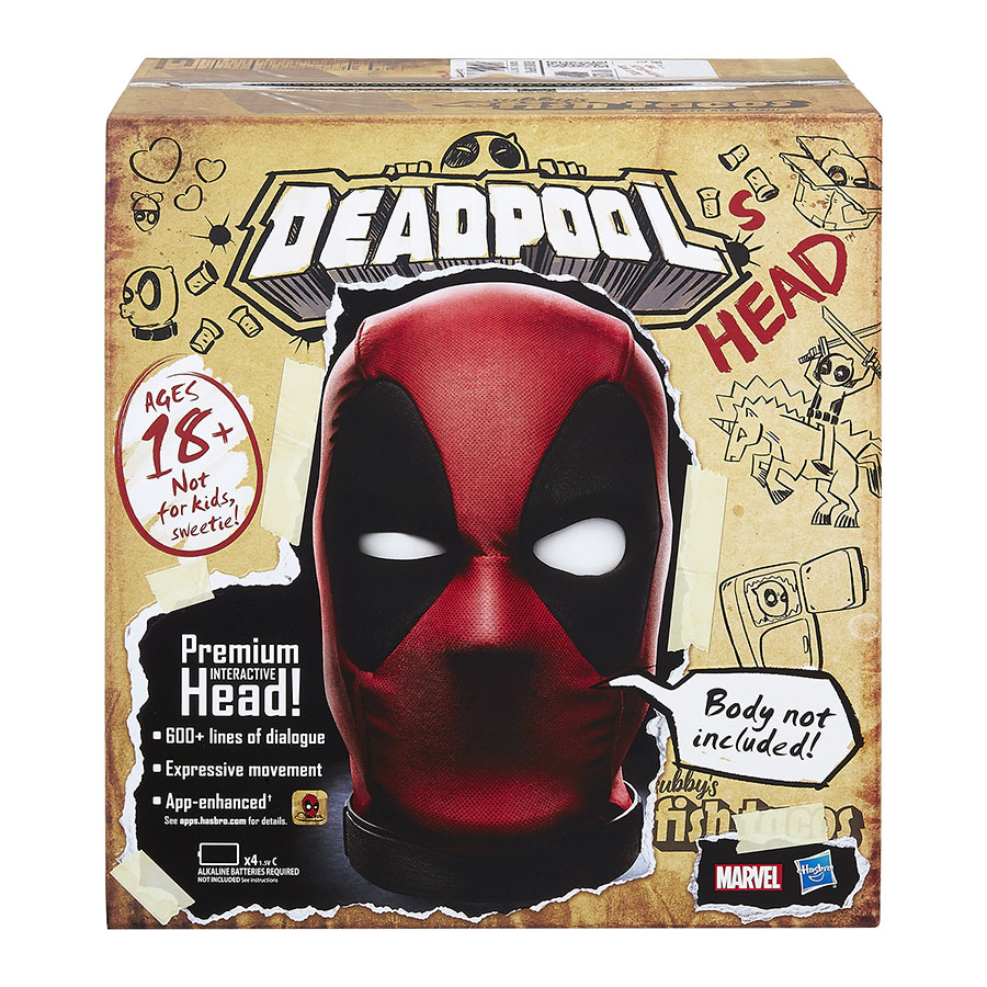 Marvel Deadpools Head Electronic Interactive Prop