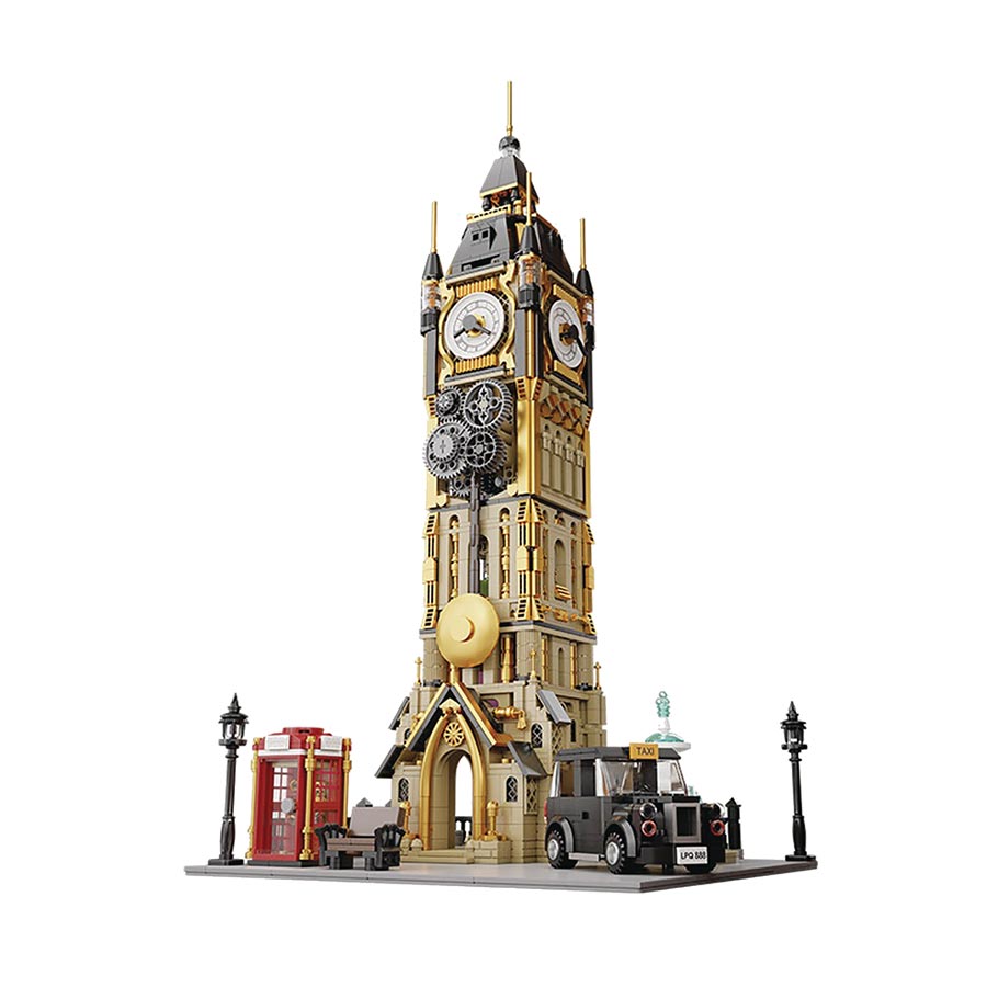 Pantasy Steampunk Clock Tower 2460-Piece Building Block Toy