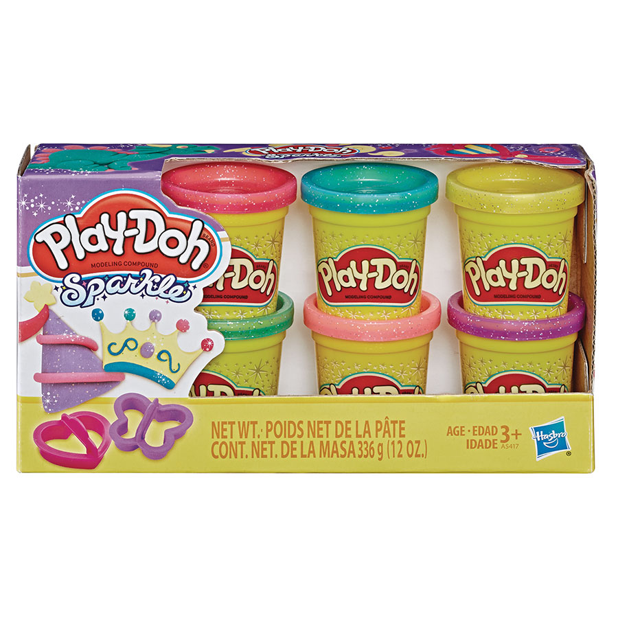 Play-Doh Sparkle Compound 6-Piece Collection Pack