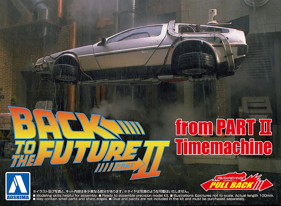 Back To The Future Time Machine 1/43 Scale Pullback Model Kit - Part II Version